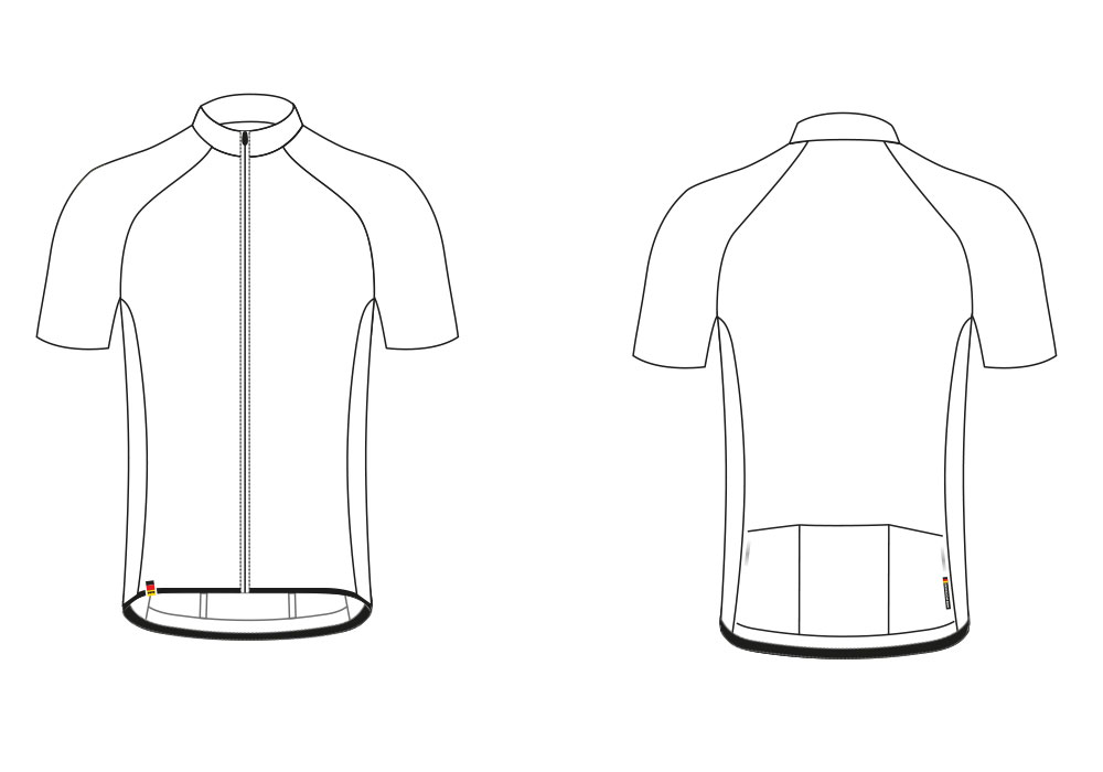 SuperForm Race Short-Sleeve Jersey Sectional View