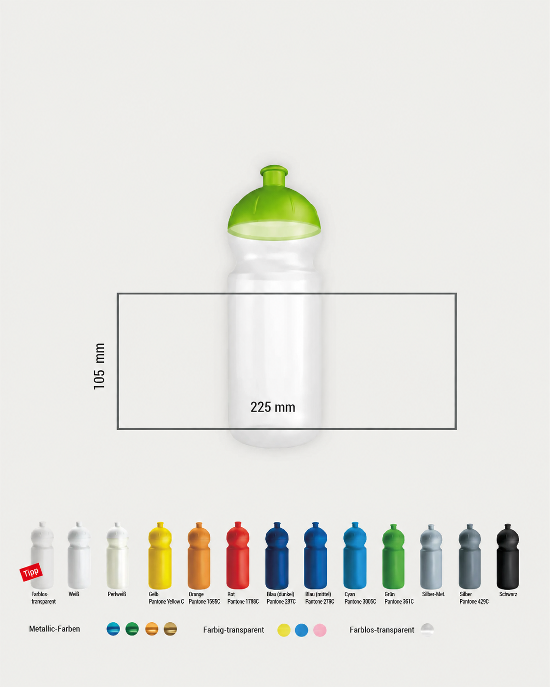 BULB BOTTLE Green 660ml
