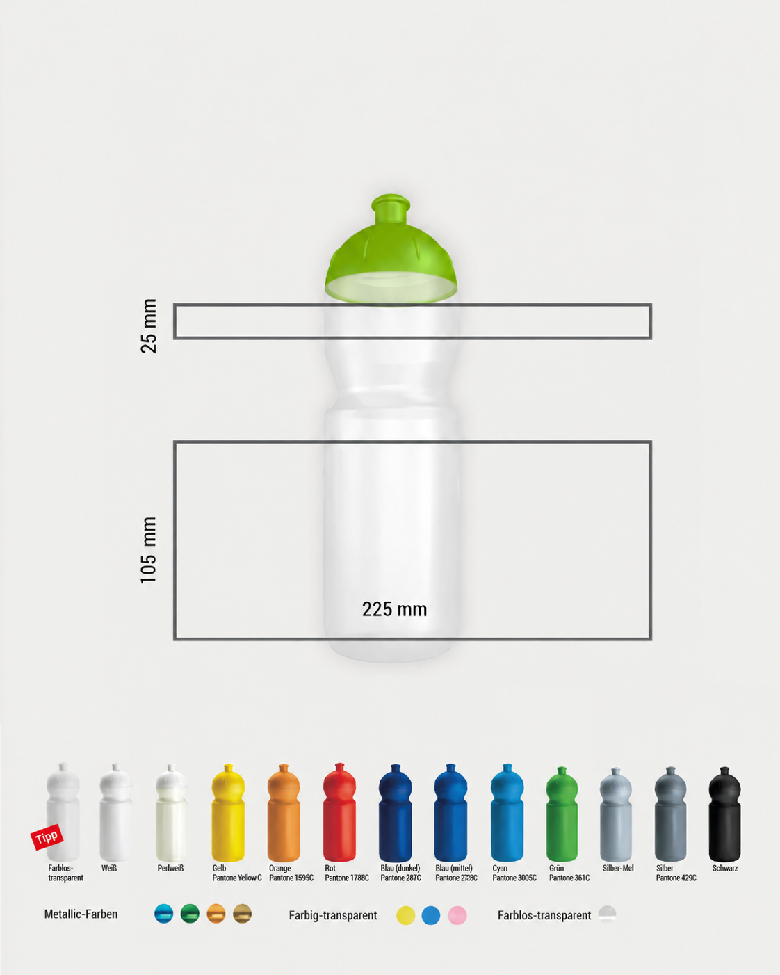 BULB BOTTLE Green 800ml