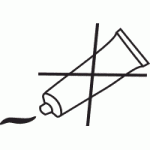Keine Sitzchreme Symbol