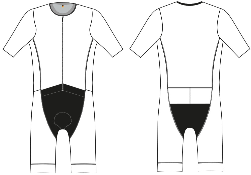 ProSeries Aero Triathlon Suit Sectional View