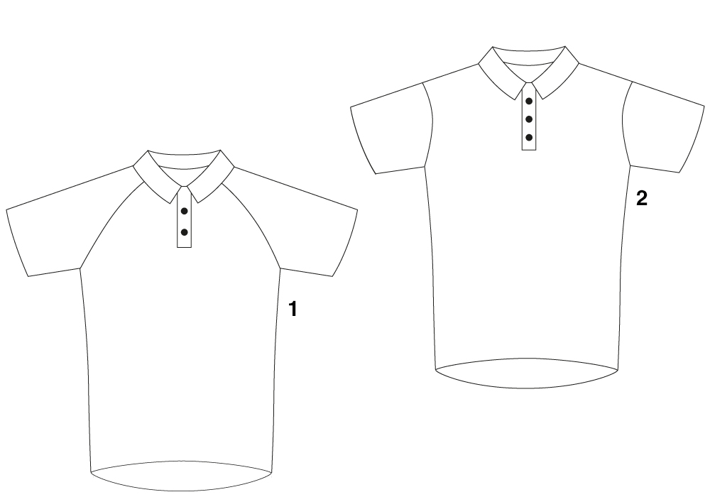 Functional Polo Shirt Sectional View