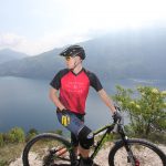 Mountain biker with Short-Sleeve Jersey "Mountain Calling"