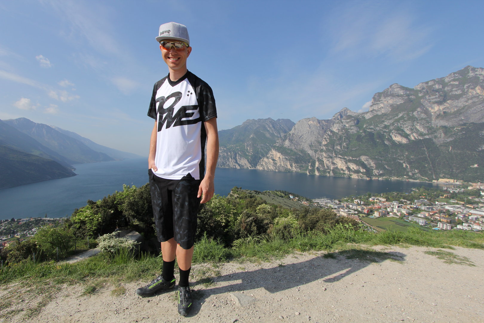 MTB / Enduro Short-Sleeve Jersey "Rocker" - Model near Lake Garda