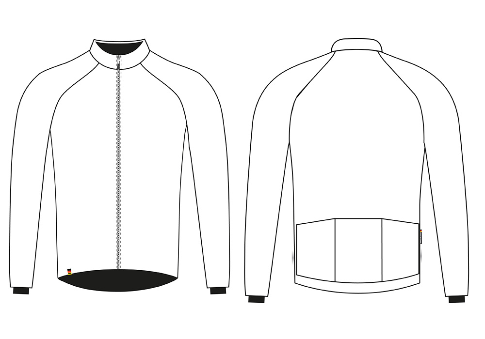 Schnittbild Basicform Trikot von DOWE Sportswear