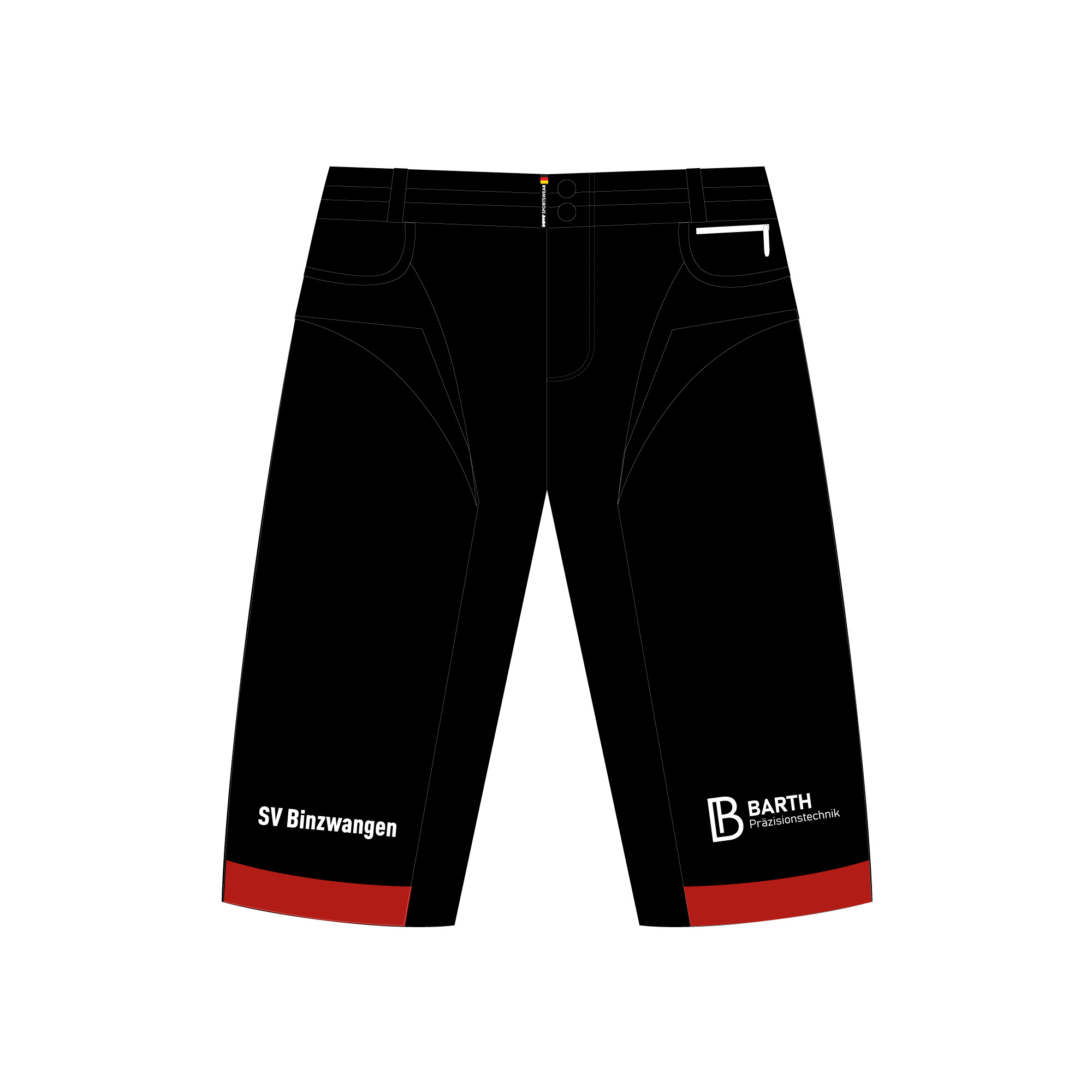 DOWE-Sportswear-SVB-Bikeshort-front